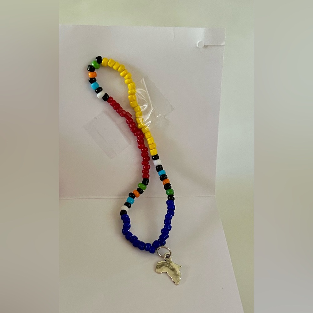EFFY Jewelry-Spirit of Africa Colorful Beaded Bracelet with Africa Pendant